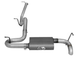 Scorpion 2-1/2 Inch Aluminized Steel Cat-Back Hi-Tuck Exhaust System Jeep Wrangler (JK) 2 Door 07-18 V6-3.6L/3.8L aFe Power
