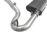 Scorpion 2-1/2 Inch Aluminized Steel Cat-Back Hi-Tuck Exhaust System Jeep Wrangler (JK) 2 Door 07-18 V6-3.6L/3.8L aFe Power