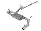 Scorpion 2-1/2 Inch Aluminized Steel Cat-Back Exhaust System w/ Polished Tip Jeep Wrangler (JK) 07-18 V6-3.6L/3.8L aFe Power