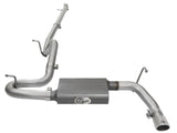 Scorpion 2-1/2 Inch Aluminized Steel Cat-Back Exhaust System w/ Polished Tip Jeep Wrangler (JK) 07-18 V6-3.6L/3.8L aFe Power