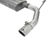 Scorpion 2-1/2 Inch Aluminized Steel Cat-Back Exhaust System w/ Polished Tip Jeep Wrangler (JK) 07-18 V6-3.6L/3.8L aFe Power