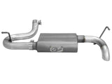 Scorpion 2-1/2 Inch Aluminized Steel Axle-Back Hi-Tuck Exhaust System Jeep Wrangler (JK) 07-18 V6-3.6L/3.8L aFe Power