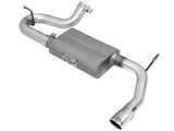Scorpion 2-1/2 Inch Aluminized Steel Axle-Back Exhaust System w/ Polished Tip Jeep Wrangler (JK) 07-18 V6-3.6L/3.8L aFe Power