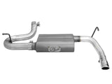 Scorpion 2-1/2 Inch Aluminized Steel Axle-Back Exhaust System w/ Polished Tip Jeep Wrangler (JK) 07-18 V6-3.6L/3.8L aFe Power