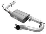Scorpion 2-1/2 Inch Aluminized Steel Axle-Back Exhaust System w/ Polished Tip Jeep Wrangler (JK) 07-18 V6-3.6L/3.8L aFe Power