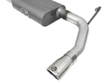 Scorpion 2-1/2 Inch Aluminized Steel Axle-Back Exhaust System w/ Polished Tip Jeep Wrangler (JK) 07-18 V6-3.6L/3.8L aFe Power
