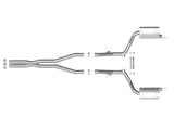 Mach Force-Xp 3 Inch 304 Stainless Steel Cat-Back Exhaust System Dodge Charger/Hellcat 15-23 V8-6.2L (sc)/392 V8-6.4L aFe Power