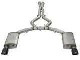 Mach Force-Xp 3 Inch 304 Stainless Steel Cat-Back Exhaust System w/Black Tip Ford Mustang GT 15-17 V8-5.0L/V6-3.7L aFe Power