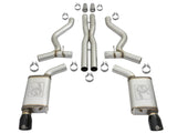 Mach Force-Xp 3 Inch 304 Stainless Steel Cat-Back Exhaust System w/Black Tip Ford Mustang GT 15-17 V8-5.0L/V6-3.7L aFe Power
