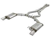 Mach Force-Xp 3 Inch 304 Stainless Steel Cat-Back Exhaust System w/Polished Tip Ford Mustang GT 15-17 V8-5.0L/V6-3.7L aFe Power