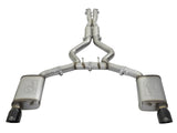 Mach Force-Xp 304 Stainless Steel Cat-Back Exhaust w/ Resonator Black Tip Ford Mustang 15-17 V8-5.0L/V6-3.7L aFe Power