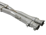 Mach Force-Xp 304 Stainless Steel Cat-Back Exhaust w/ Resonator Black Tip Ford Mustang 15-17 V8-5.0L/V6-3.7L aFe Power