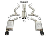 Mach Force-Xp 304 Stainless Steel Cat-Back Exhaust w/ Resonator Black Tip Ford Mustang 15-17 V8-5.0L/V6-3.7L aFe Power