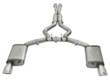 Mach Force-Xp 304 Stainless Steel Cat-Back Exhaust w/ Resonator Polished Tip Ford Mustang 15-17 V8-5.0L/V6-3.7L aFe Power