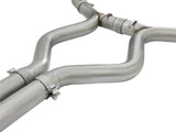 Mach Force-Xp 304 Stainless Steel Cat-Back Exhaust w/ Resonator Polished Tip Ford Mustang 15-17 V8-5.0L/V6-3.7L aFe Power
