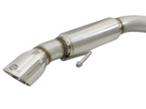 Mach Force-Xp 304 Stainless Steel Cat-Back Exhaust System w Muffler Polished Tip Ford Mustang 15-17 V8-5.0L/V6-3.7L aFe Power