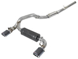 Takeda 3 Inch 304 Stainless Steel Cat-Back Exhaust System w/ Carbon Fiber Tip Ford Focus Rs 16-18 L4-2.3L (t) aFe Power