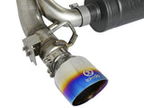 Takeda 3 Inch 304 Stainless Steel Cat-Back Exhaust System w/ Blue Flame Tip Ford Focus Rs 16-18 L4-2.3L (t) aFe Power