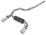 Takeda 3 Inch 304 Stainless Steel Cat-Back Exhaust System w/ Polished Tip Ford Focus Rs 16-18 L4-2.3L (t) aFe Power