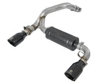 Takeda 3 Inch 304 Stainless Steel Axle-Back Exhaust System w/ Black Tip Ford Focus Rs 16-18 L4-2.3L (t) aFe Power