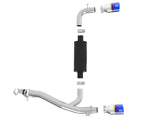 Takeda 3 Inch 304 Stainless Steel Axle-Back Exhaust System w/ Blue Flame Tip Ford Focus Rs 16-18 L4-2.3L (t) aFe Power