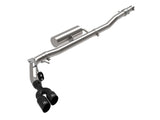 Rebel Series 3 Inch 304 Stainless Steel Cat-Back Exhaust System w/ Black Tips Ford Ranger 19-23 L4-2.3L (t) Straight Cut aFe Power