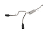 Vulcan Series 3 Inch 304SS Cat-Back Exhaust System Dual Rear Side Exit w/Black Tip Ford F-150 21-26 V6-2.7L (tt)/3.5L (tt)/V8-5.0L aFe Power