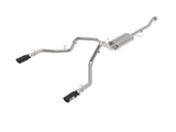 Vulcan Series 3 Inch 304SS Cat-Back Exhaust System Dual Rear Exit w/ Black Tips Ford F-150 21-26 V6-2.7L (tt)/3.5L (tt)/V8-5.0L aFe Power