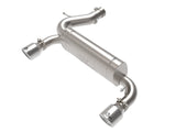 Vulcan Series 3 Inch to 2-1/2 Inch Stainless Steel Axle-Back Exhaust System Polished Ford Bronco 21-26 L4-2.3L (t)/V6-2.7L (tt) aFe Power