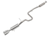 Takeda 2-1/2 Inch 304 Stainless Steel Cat-Back Exhaust System w/ Polished Tip Ford Fiesta St 14-19 L4-1.6L (t) aFe Power