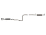 Takeda 2-1/2 Inch 304 Stainless Steel Cat-Back Exhaust System w/ Polished Tip Ford Fiesta St 14-19 L4-1.6L (t) aFe Power