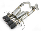 Mach Force-Xp 304 Stainless Steel Axle-Back Exhaust System w/ Carbon Fiber Tips Chevrolet Corvette (C7) 14-19 V8-6.2L LT1 aFe Power