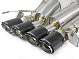 Mach Force-Xp 304 Stainless Steel Axle-Back Exhaust System w/ Carbon Fiber Tips Chevrolet Corvette (C7) 14-19 V8-6.2L LT1 aFe Power