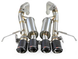 Mach Force-Xp 304 Stainless Steel Axle-Back Exhaust System w/ Carbon Fiber Tips Chevrolet Corvette (C7) 14-19 V8-6.2L LT1 aFe Power