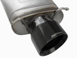 Mach Force-Xp 3 Inch 304 Stainless Steel Cat-Back Exhaust System w/Black Tip Cadillac Cts-V 09-15 V8-6.2L (sc) aFe Power