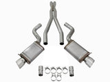 Mach Force-Xp 3 Inch 304 Stainless Steel Cat-Back Exhaust System w/Polished Tip Cadillac Cts-V 09-15 V8-6.2L (sc) aFe Power