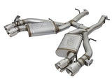Mach Force-Xp 3 Inch 304 Stainless Steel Axle-Back Exhaust System w/Polished Tip Chevrolet Camaro SS 16-24 V8-6.2L (sc) M/T aFe Power