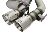 Mach Force-Xp 3 Inch 304 Stainless Steel Axle-Back Exhaust System w/Polished Tip Chevrolet Camaro SS 16-24 V8-6.2L (sc) M/T aFe Power