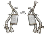 Mach Force-Xp 3 Inch 304 Stainless Steel Axle-Back Exhaust System w/Polished Tip Chevrolet Camaro SS 16-24 V8-6.2L (sc) M/T aFe Power
