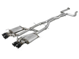 Mach Force-Xp 3 Inch 304 Stainless Steel Cat-Back Exhaust System w/ Black Tip Cadillac Ats-V 16-19 V6-3.6L (tt) aFe Power