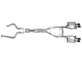 Mach Force-Xp 3 Inch 304 Stainless Steel Cat-Back Exhaust System w/ Black Tip Cadillac Ats-V 16-19 V6-3.6L (tt) aFe Power