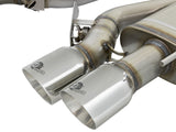Mach Force-Xp 3 Inch 304 Stainless Steel Cat-Back Exhaust System w/ Polished Tip Cadillac Ats-V 16-19 V6-3.6L (tt) aFe Power