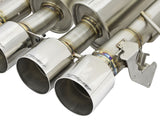 Mach Force-Xp 304 Stainless Steel Axle-Back Exhaust System w/ Polished Tips Chevrolet Corvette Z06 (C7) 15-19 V8-6.2L (sc) aFe Power