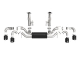 Mach Force-Xp 304 Stainless Steel Cat-Back Exhaust w/ Muffler Black (w/ Npp) Chevrolet Corvette (C8) 20-26 V8-6.2L aFe Power