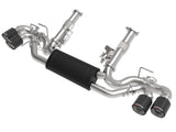 Mach Force-Xp 304 Stainless Steel Cat-Back Exhaust w/ Muffler Carbon (w/ Npp) Chevrolet Corvette (C8) 20-26 V8-6.2L aFe Power