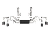 Mach Force-Xp 304 Stainless Steel Cat-Back Exhaust w/ Muffler Carbon (w/ Npp) Chevrolet Corvette (C8) 20-26 V8-6.2L aFe Power