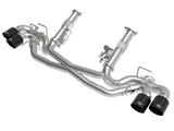 Mach Force-Xp 304 Stainless Steel Cat-Back Exhaust w/o Muffler Black (w/ Npp) Chevrolet Corvette (C8) 20-26 V8-6.2L aFe Power