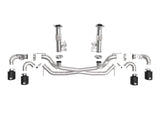Mach Force-Xp 304 Stainless Steel Cat-Back Exhaust w/o Muffler Black (w/ Npp) Chevrolet Corvette (C8) 20-26 V8-6.2L aFe Power