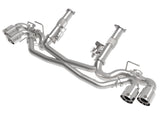 Mach Force-Xp 304 Stainless Steel Cat-Back Exhaust w/o Muffler Polished (w/ Npp) Chevrolet Corvette (C8) 20-26 V8-6.2L aFe Power