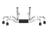Mach Force-Xp 304 Stainless Steel Cat-Back Exhaust w/ Muffler Black (No Npp) Chevrolet Corvette (C8) 20-26 V8-6.2L aFe Power